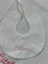 Load image into Gallery viewer, Personalised Spanish bibs with name or initial more colours