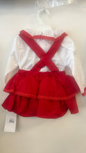 Load image into Gallery viewer, Smocked 2 piece set red