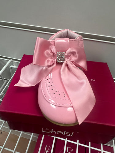 Kelsi pink bow shoes