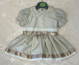 Beige dress 3 months - 4 years