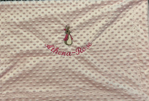 Personalised rabbit blanket more colours