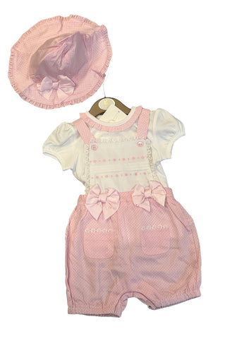 Mintini dungaree and sunhat