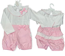 Load image into Gallery viewer, Short set pink newborn - 4 years