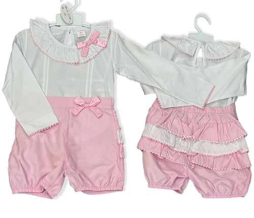 Short set pink newborn - 4 years