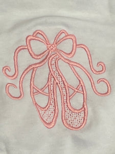 Custom made ballet shoes vest or t shirt