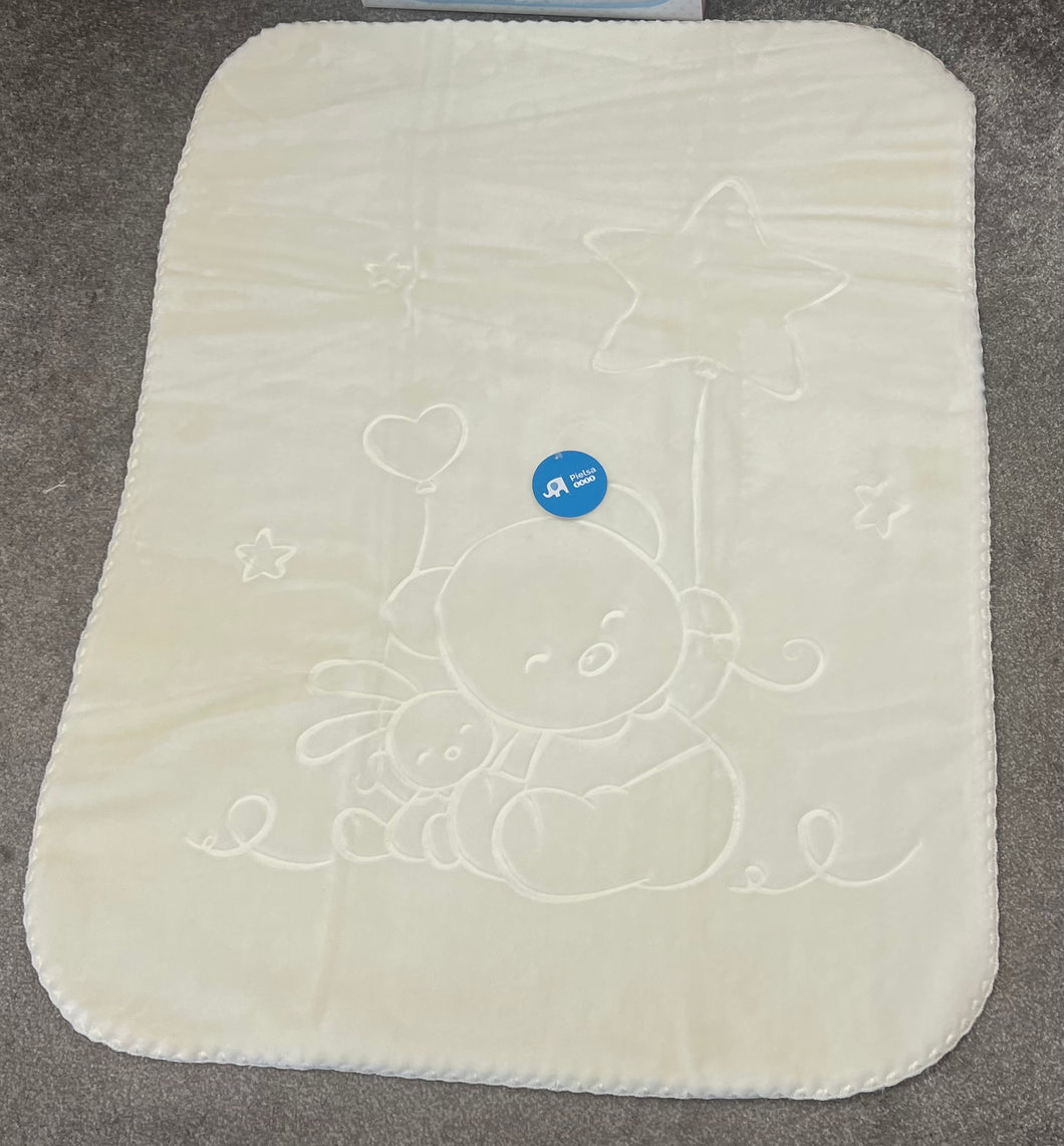 Pielsa Spanish 80 x 110cm blanket ivory