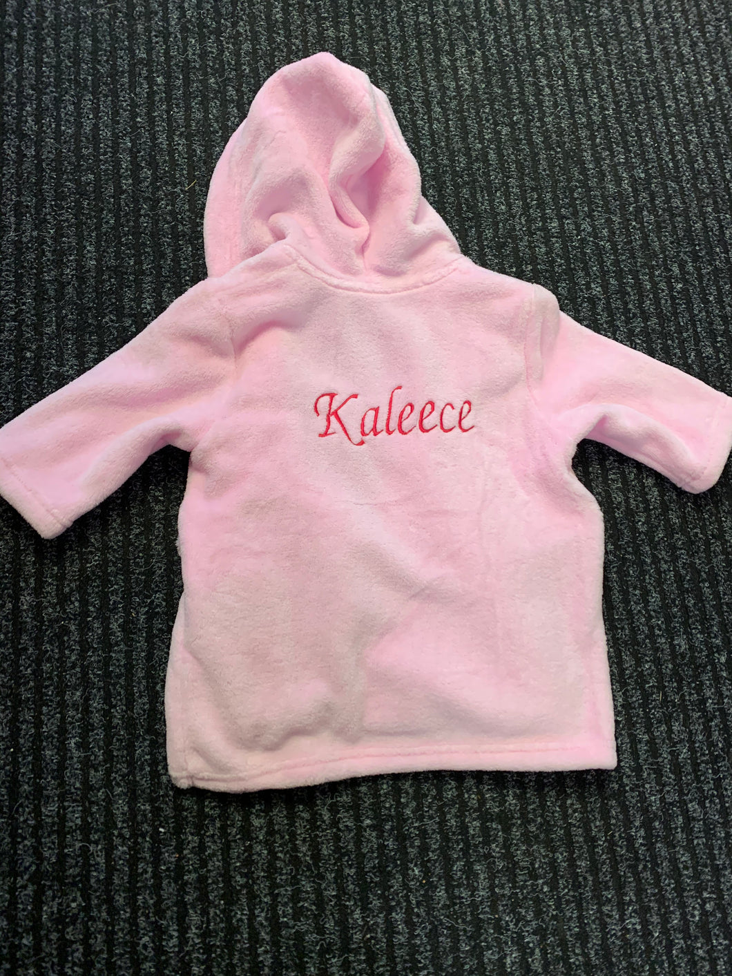 Personalised dressing gown pink