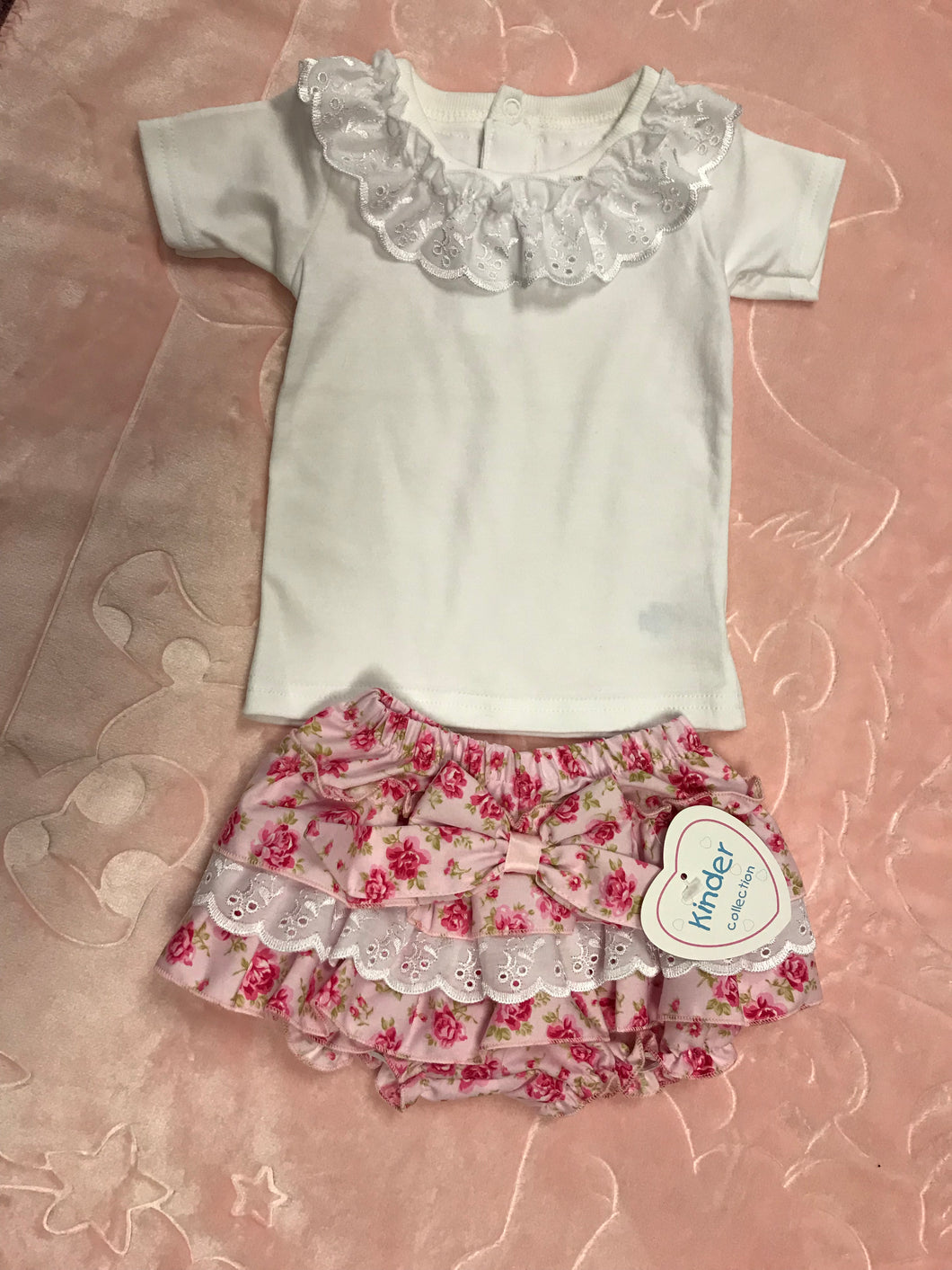 Kinder flower jam pants set