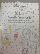 Load image into Gallery viewer, Baby memorable moment cards 30 pack