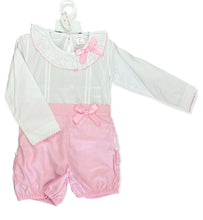 Load image into Gallery viewer, Short set pink newborn - 4 years