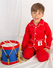 Load image into Gallery viewer, Caramelo hand smocked boys pyjamas - red deal today only