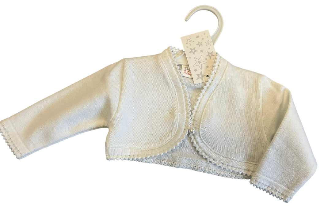 White bolero newborn - 10 years