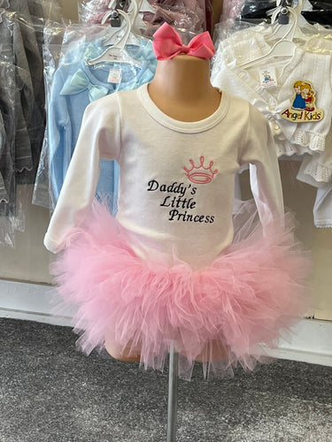 Daddys little princess too and tutu can be personalised